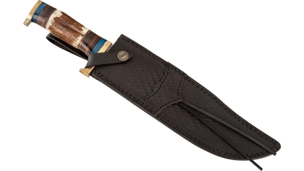 Paladin Bowie Fixed Blade Knife - Flag, Stainless Steel, Drop Point, PE-SB-8511-F