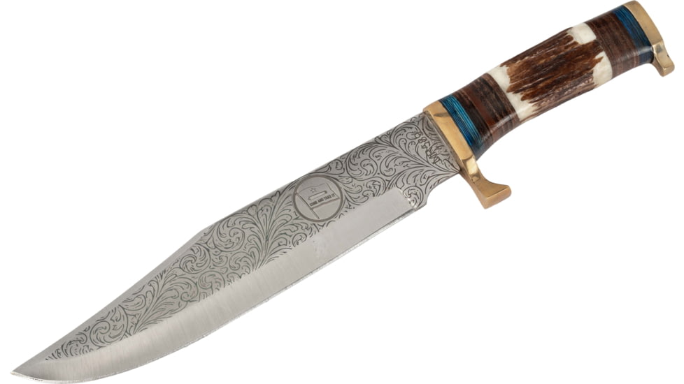 Paladin Bowie Fixed Blade Knife - Flag, Stainless Steel, Drop Point, PE-SB-8511-F