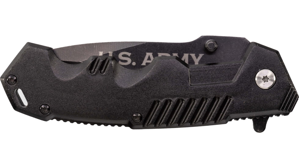 Paladin EDC Folding Knife Army, 3.3in, High Carbon Stainless Steel, Stainless Steel Handle, PE-KN-8502-ARM