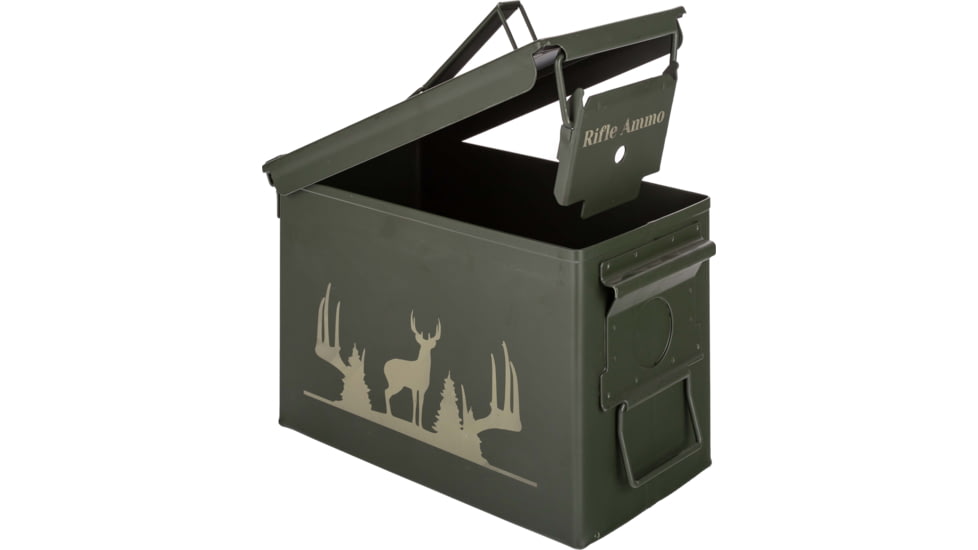 Paladin Enagraved Rifle Ammo Box, OD Green, PE-AM-8007-R