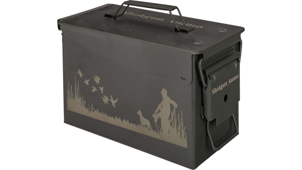 Paladin Enagraved Shotgun Ammo Box, OD Green, PE-AM-8007-SH