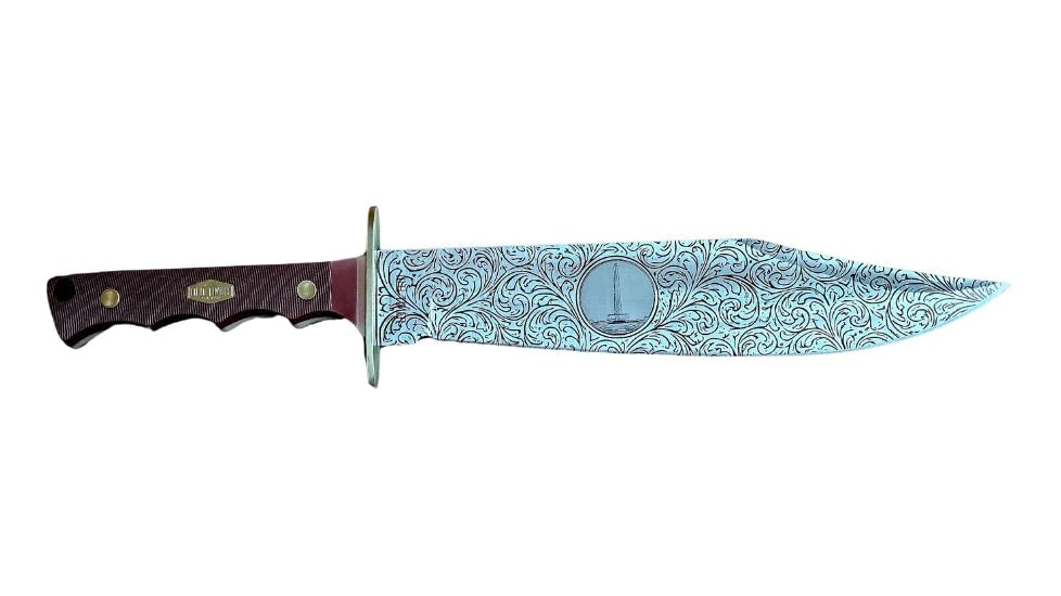 Paladin Old Timer Fixed Blade Combo, Drop Point, Synthetic, Brown Handle, PE-OT-2043