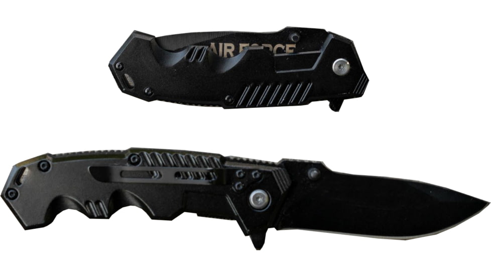 Paladin Pocket Folding Knife, 3.3 in Blade, High Carbon Stainless Steel, Black EDC, PE-BLK-EDC-2028