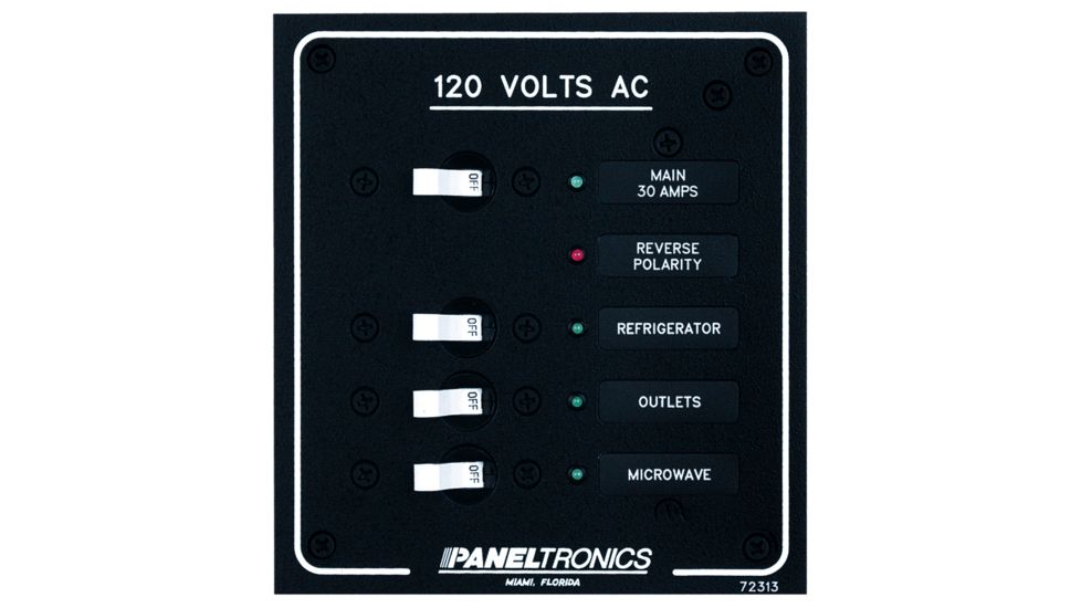 Paneltronics AC 3 Position Breaker Panel &amp; Main w/LEDs Standard 29777