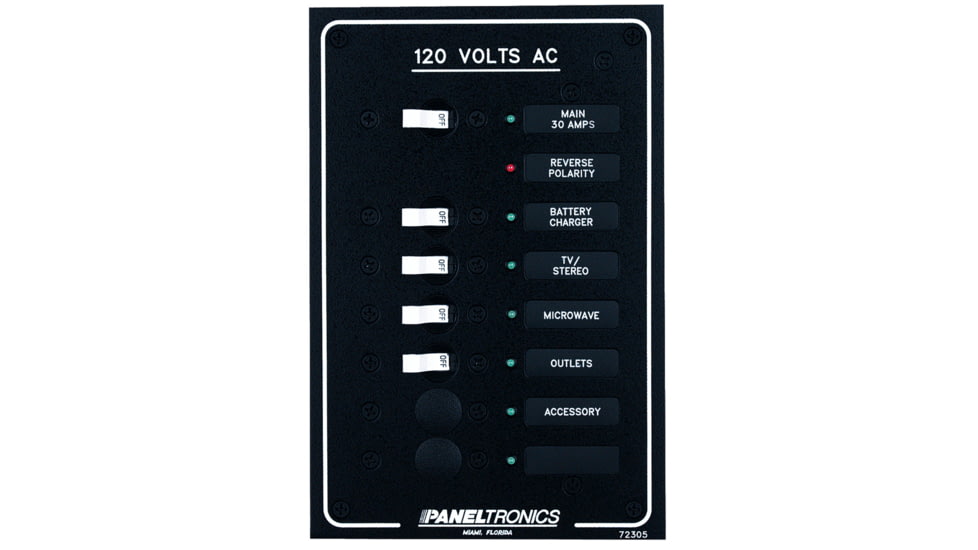 Paneltronics AC 6 Position Breaker Panel &amp; Main w/LEDs Standard 29773