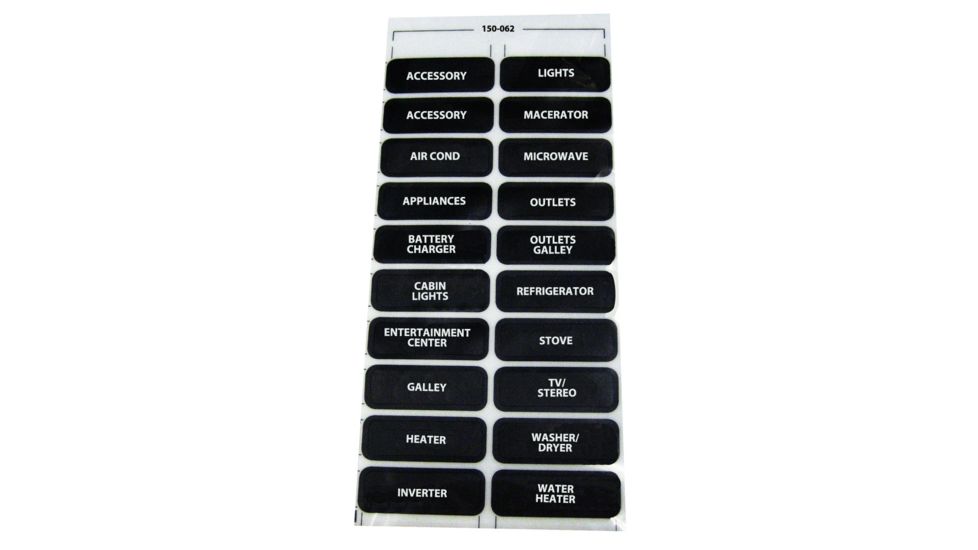 Paneltronics Assorted Label Sheet AC-20 29897