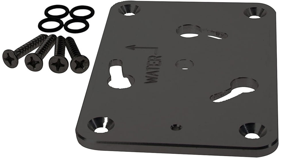 Panther King Pin Anchor System Spare Bow Mount Base Kit Powder Coat, Black, KPBQCKB
