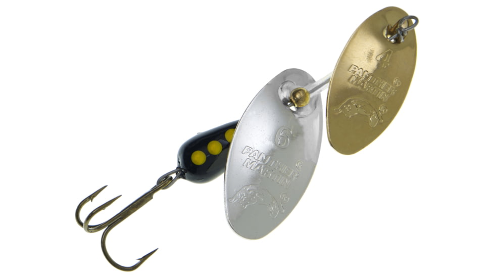 Panther Martin Dual Flash Spinner, Gold &amp; Silver, Size 6, 6DFPMDF-GS