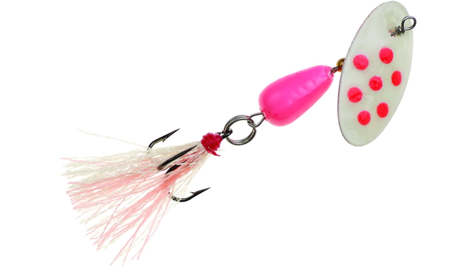 Panther Martin Flash-A-Bou Go-Glo In-Line Spinner, #2, 1/16 oz Pink &amp; White, 2PMGGFPW