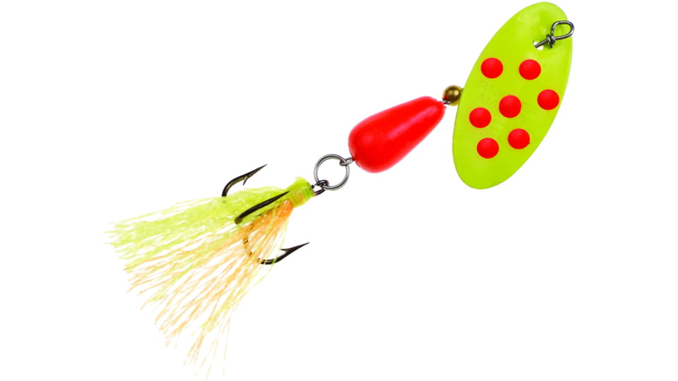 Panther Martin Flash-A-Bou Go-Glo In-Line Spinner #4, 1/8 oz, Chartreuse Orange, 4PMGGFCHO