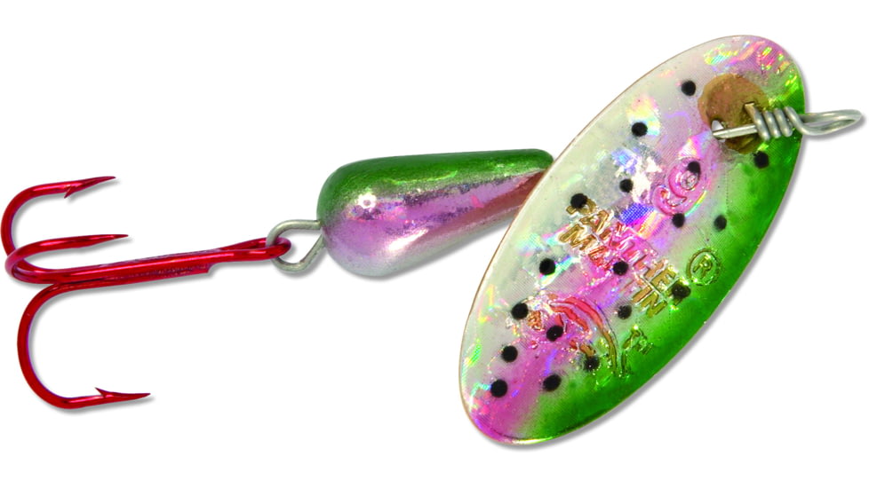 Panther Martin Holographic Red Hook In-Line Spinner, #9, 3/8oz, Rainbow Trout, 9PMHRH-RTH