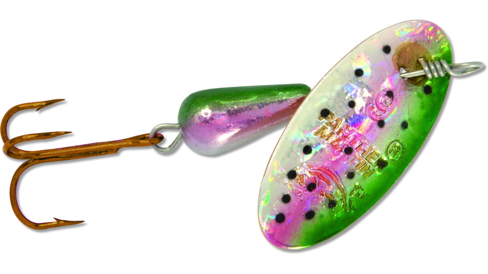 Panther Martin Holographic Regular In-Line Spinner, #4, 1/8oz, Rainbow Trout, 4PMH-RTH