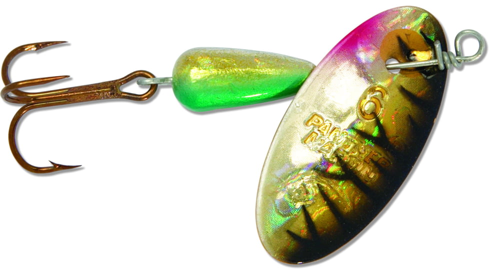 Panther Martin Holographic Regular In-Line Spinner, #6, 1/4oz, Tiger Black, 6PMH-TBK