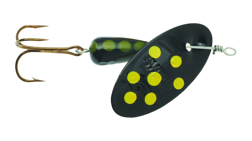 Panther Martin In-Line Spinner, #4, 1/8oz, Spotted Black, 4PMSP-B