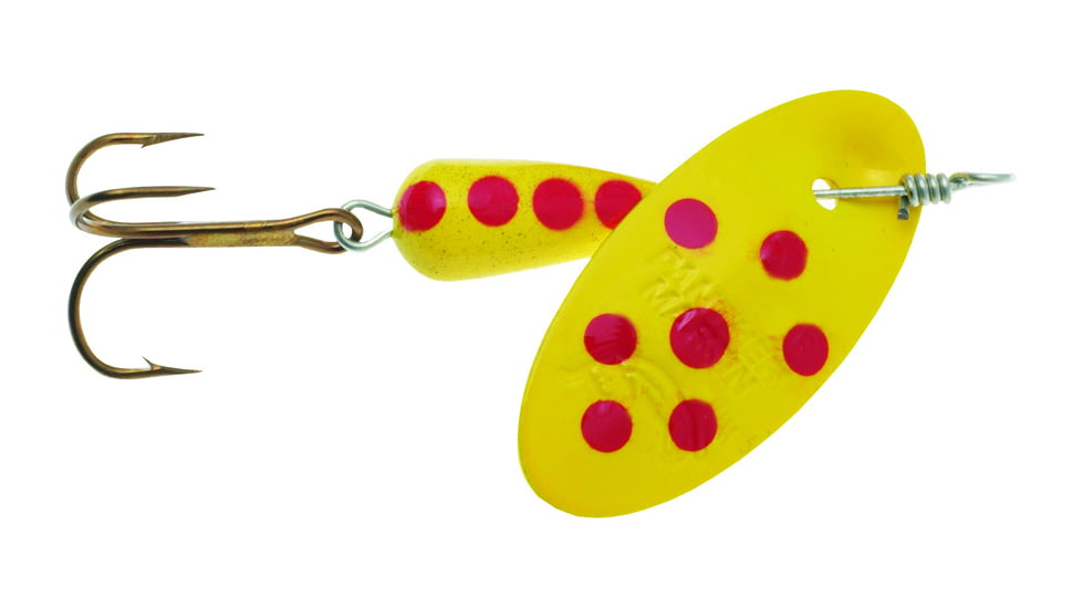 Panther Martin In-Line Spinner, #4, 1/8oz, Spotted Yellow, 4PMSP-Y