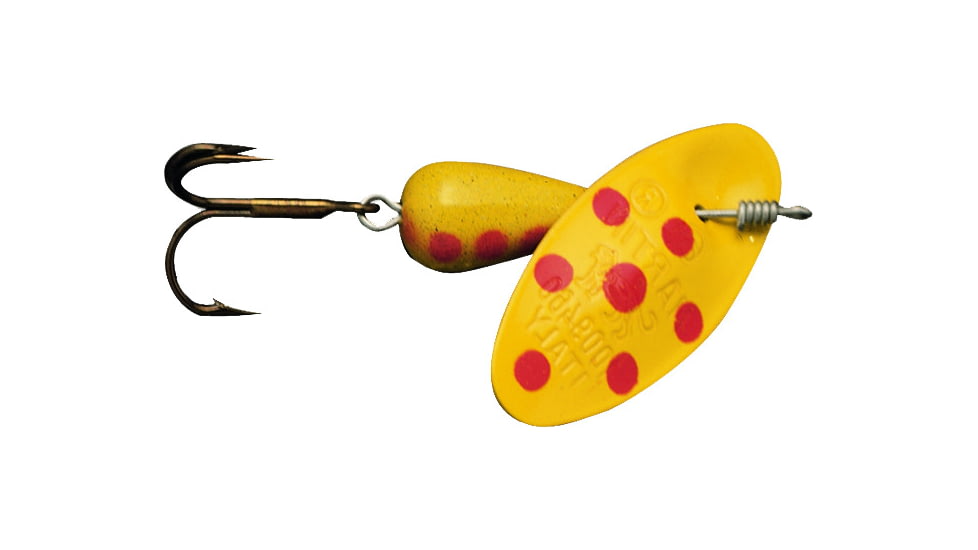 Panther Martin In-Line Spinner, #9, 3/8 oz, Spotted Yellow, 9PMSP-Y