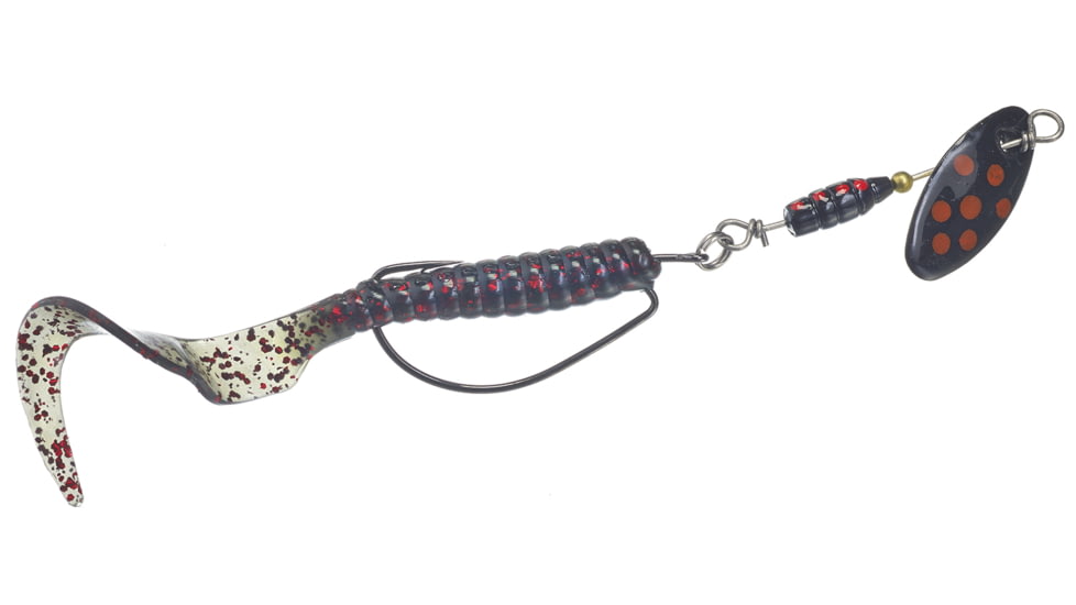 Panther Martin Lil Curly WeedRunners, Black Fluorescent, Size 6WR, 5/16 oz., 2/O Hook, PMLC-6WRBFL