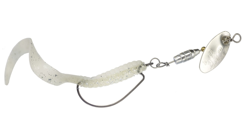 Panther Martin Lil Curly WeedRunners, Silver Wht Ice, Size 6WR, 5/16 oz., 2/O Hook, PMLCS-6WRWI