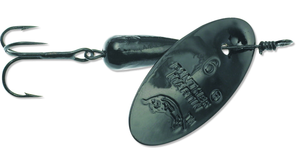 Panther Martin Nature In-Line Spinner, #6, 1/4oz, Black, 6PMBK