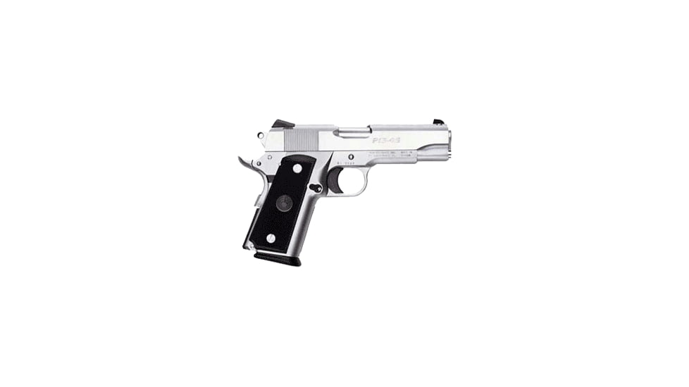 Para Ordnance P13-45-Stainless Pistol, .45 ACP, 4.25in barrel, stainless steel frame, black polymer grip, recoil operated semi-automatic, low mount, dovetailed, three dot, 13 round magazine, PAP1345SS454.251FRRMPG
