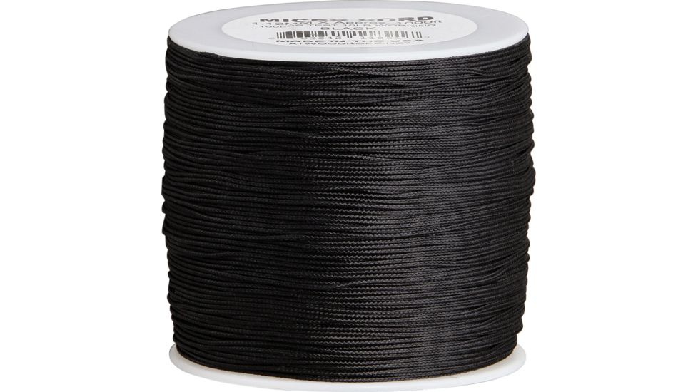 Parachute Cord Micro Cord Black 112mm x RG1040