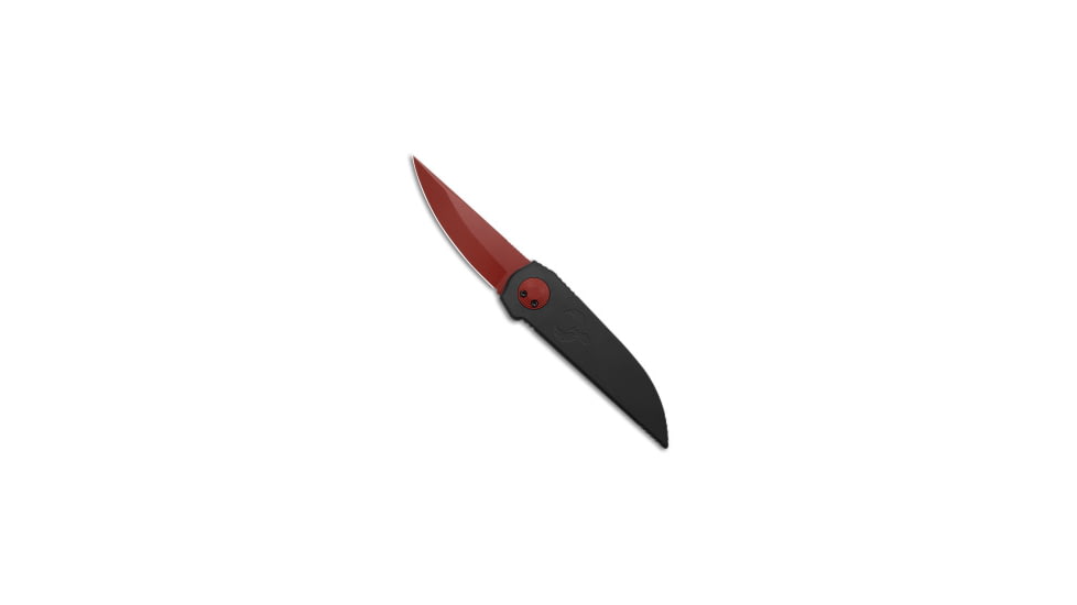 Paragon Paragon Phoenix Knife Black Cerakote Aluminum 3.8" Red Cerakote CB-CRB *DISC*, Black, CPM S35VN, adult, BHQ-240394