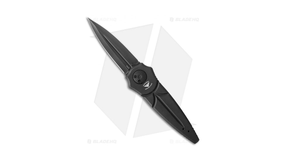 Paragon Warlock Enchanter Folding Knife, 3.875in, CPM S30V, Dagger Blade, Aluminum Black Handle, Black, 9.375in, BHQ-33019