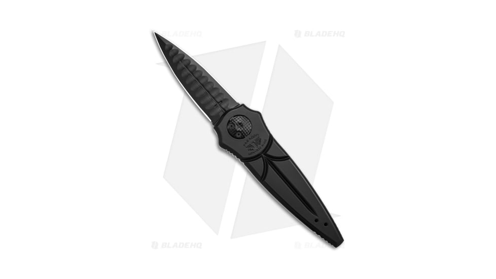 Paragon Warlock Enchanter Folding Knife, 3.875in, CPM S30V, Dagger Blade, Aluminum Black Handle, Black Sorcerer, Black/Black, 9.375in, BHQ-68251