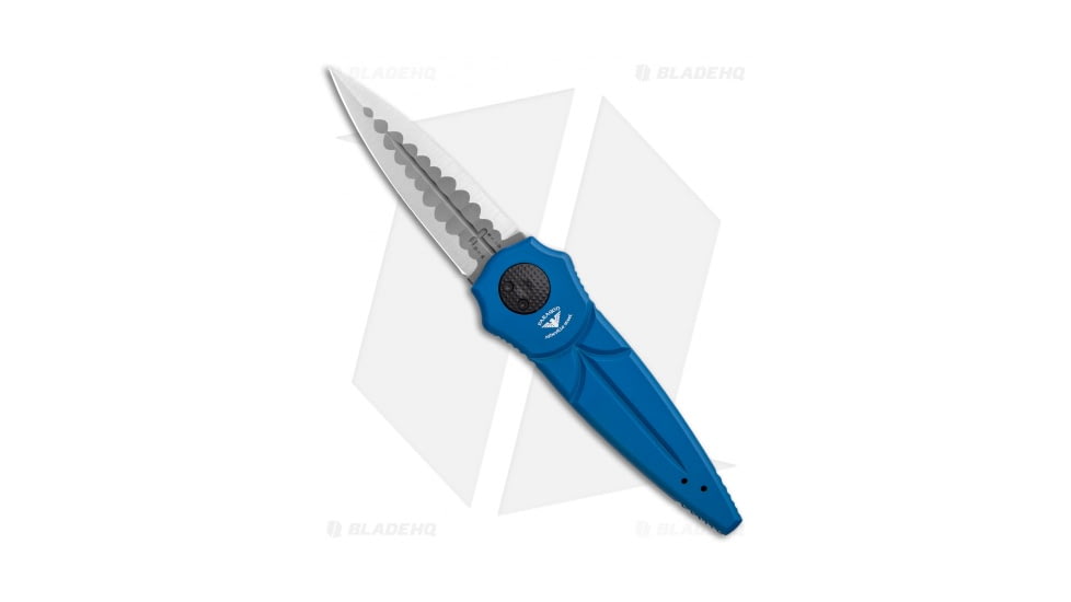 Paragon Warlock Enchanter Folding Knife, 3.875in, CPM S30V, Dagger Blade, Aluminum Blue Handle, Steel/Blue, 9.375in, BHQ-35253