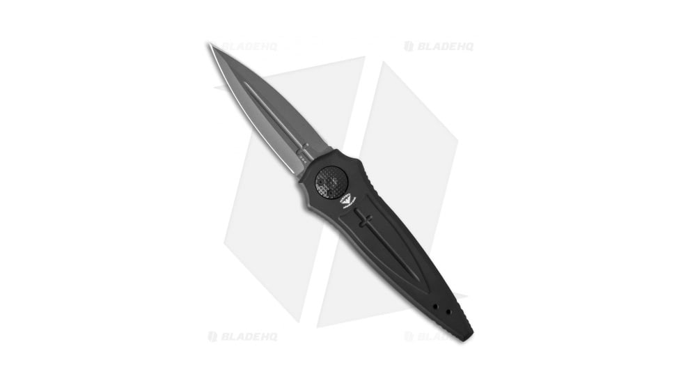Paragon Warlock Folding Knife, 3.875in, CPM S30V, Dagger Blade, Aluminum Black Handle, Bead Blast, Black/Black, 9.375in, BHQ-35575
