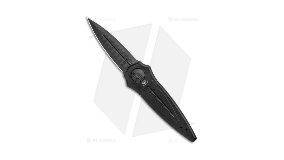 Paragon Warlock Folding Knife, 3.875in, CPM S30V, Dagger Blade, Aluminum Black Handle, Black Sorcerer, Black/Black, 9.375in, BHQ-102230