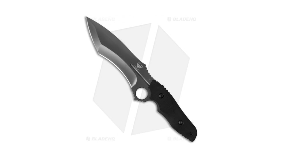 Paragon Warlord Fixed Blade Knife, 7.50in, D2, Drop Point Blade, G10 Black Handle, Black/Black, 13.00in, BHQ-30336