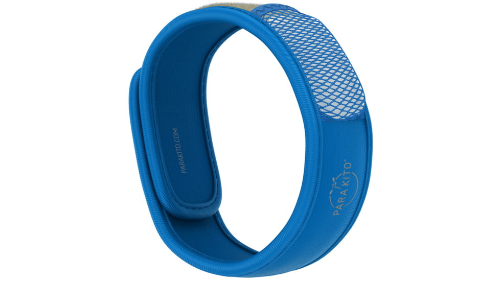 Parakito Mosquito Repellent Wristband w/ 2 Refills, Solid Color, Blue, One Size, FGWB173