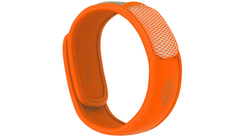 Parakito Mosquito Repellent Wristband w/ 2 Refills Solid Color, Orange, One Size, IPWB20