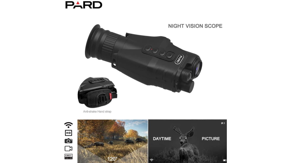 Pard 019 1-18x 32mm Night Vision Monocular Scope, Black, NV-019