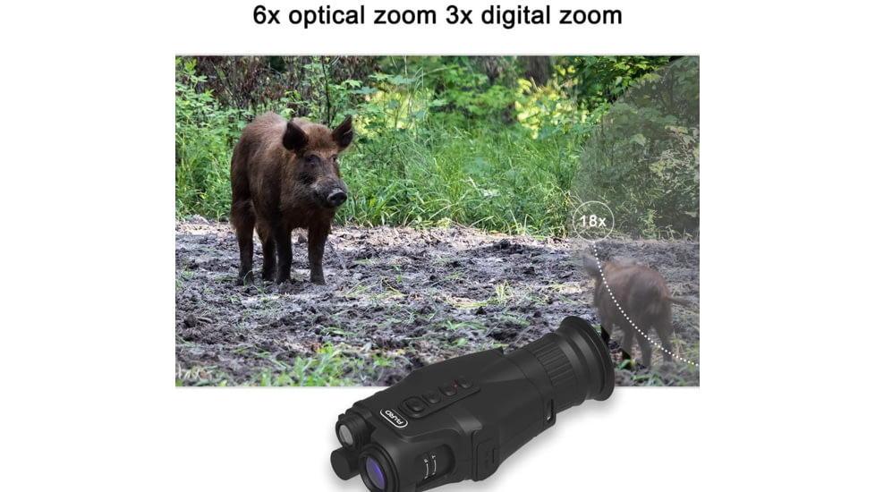 Pard 019 1-18x 32mm Night Vision Monocular Scope, Black, NV-019