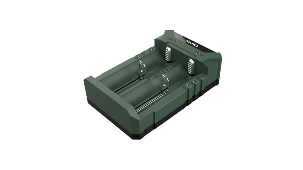 PARD Optics Battery Charger, 2-Slot, Black, 2x battery charger