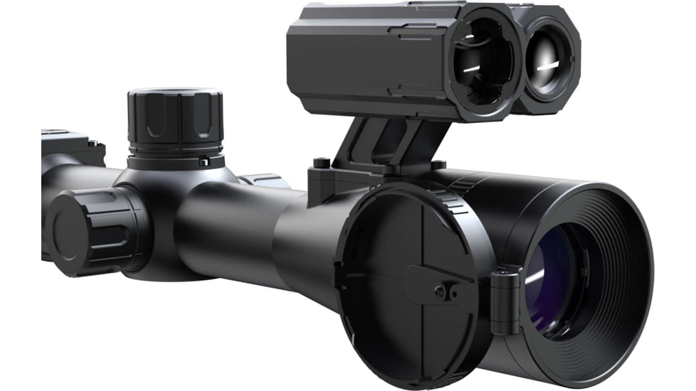 PARD Optics DS35 Day and Night Vision Rifle Scope, Laser Rangefinder, 5.6x70mm, 850nm IR, 2560x1440 px, Multiple Reticles, Black, DS35-70RF-850