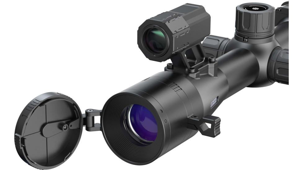 PARD Optics DS35 Day and Night Vision Rifle Scope, Laser Rangefinder, 5.6x70mm, 850nm IR, 2560x1440 px, Multiple Reticles, Black, DS35-70RF-850