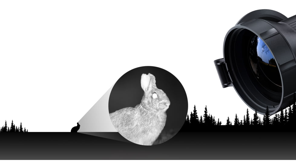 PARD Optics Pantera 640 3.8x75mm 30mm Tube Thermal Imaging Rifle Scope, 50hz, 640x512, Black, PA6-75/LRF