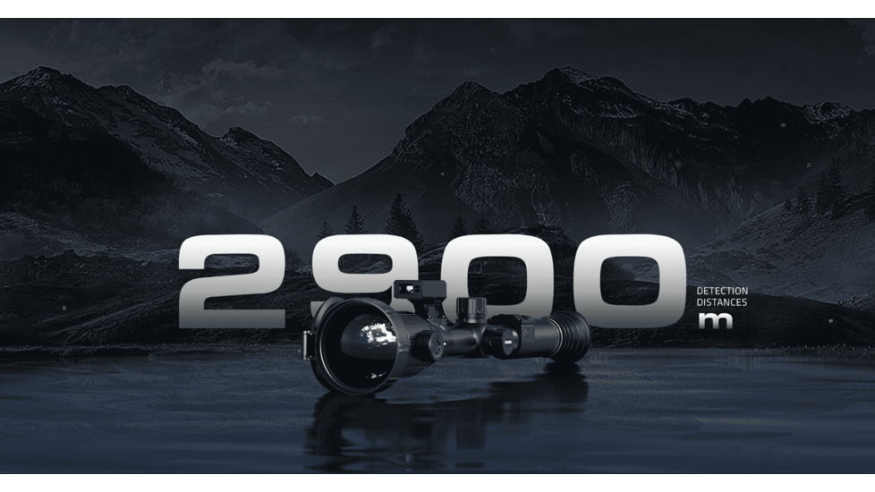 PARD Optics Pantera 640 3.8x75mm 30mm Tube Thermal Imaging Rifle Scope, 50hz, 640x512, Black, PA6-75/LRF