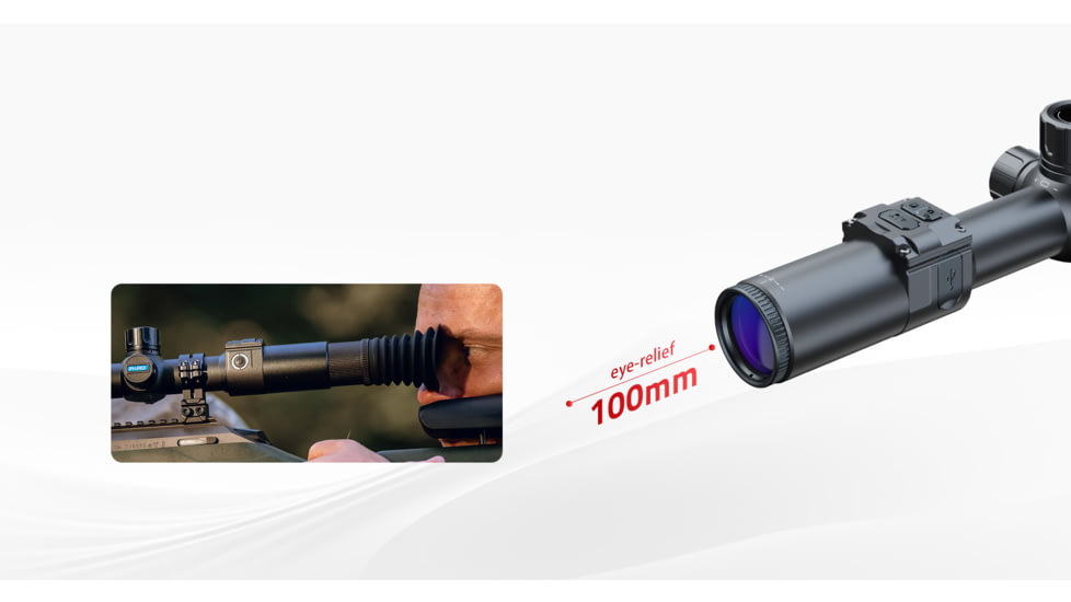 PARD Optics Pantera 640 3.8x75mm 30mm Tube Thermal Imaging Rifle Scope, 50hz, 640x512, Black, PA6-75/LRF