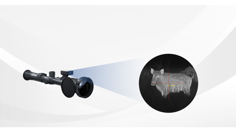 PARD Optics Pantera 640 3.8x75mm 30mm Tube Thermal Imaging Rifle Scope, 50hz, 640x512, Black, PA6-75/LRF
