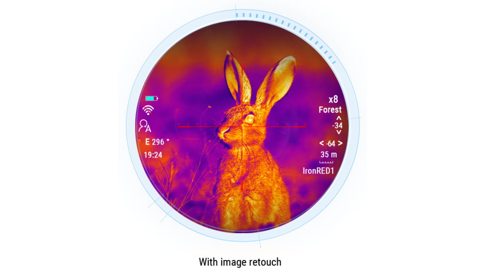 PARD Optics TS36-LRF 2.8x45mm Thermal Imaging Rifle Scope, Black, TS36-45LRF