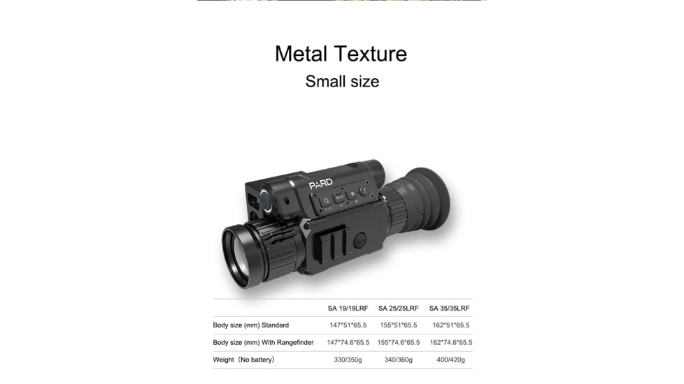 Pard SA 19 Thermal Scope, 1.5x - 6x, 1024x768, Black, SA-19-THR
