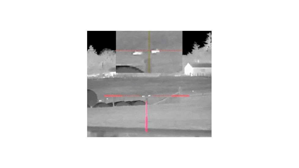 Pard SA 3.2-12.8x 45mm 1024x768 50Hz Thermal Scope with Laser Range Finder, Black, SA-45-THRLRF