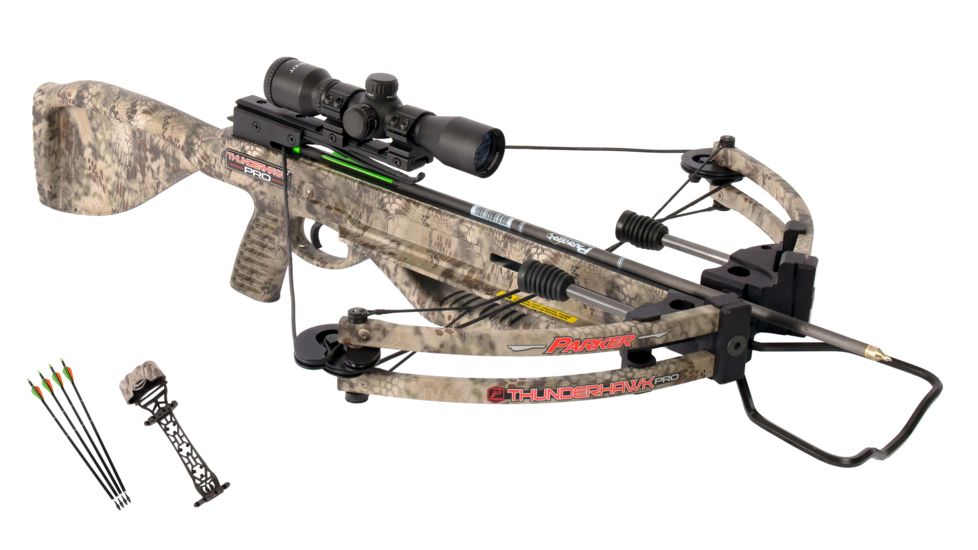 Parker Bows ThunderHawk Pro w/ Pin Point Scope, Kryptek Highlander, 32.25 x 12.75 x 6.5 X222-PP