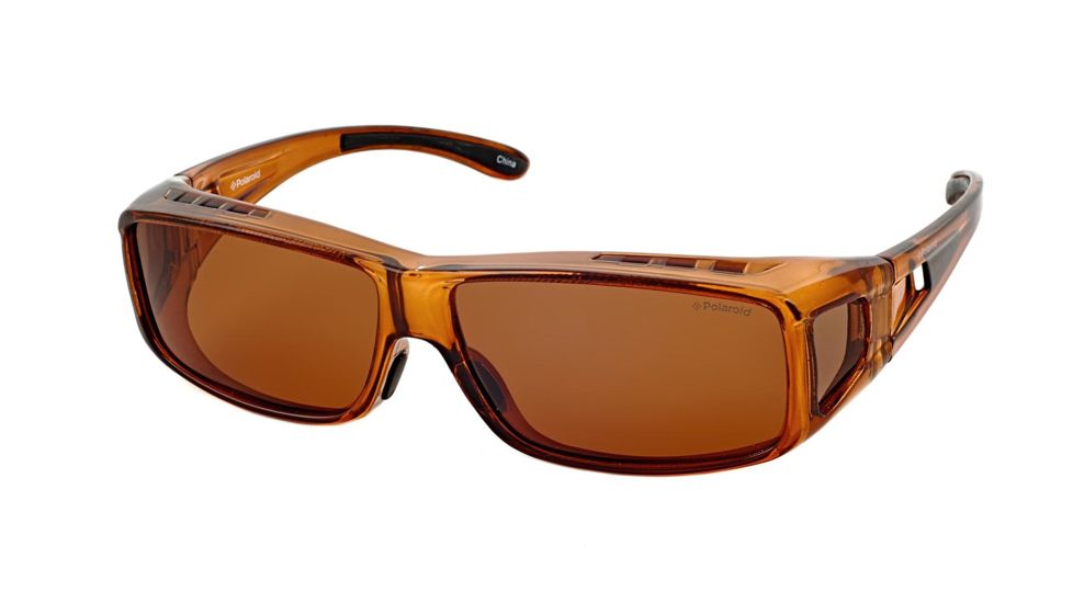 Polaroid Parker Suncovers Sunglasses - Brown Frame, Polarized Copper Lenses PD8043B
