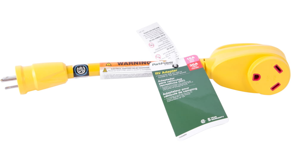 ParkPower Adapter 15A Male To 30A Female, 1530ARV