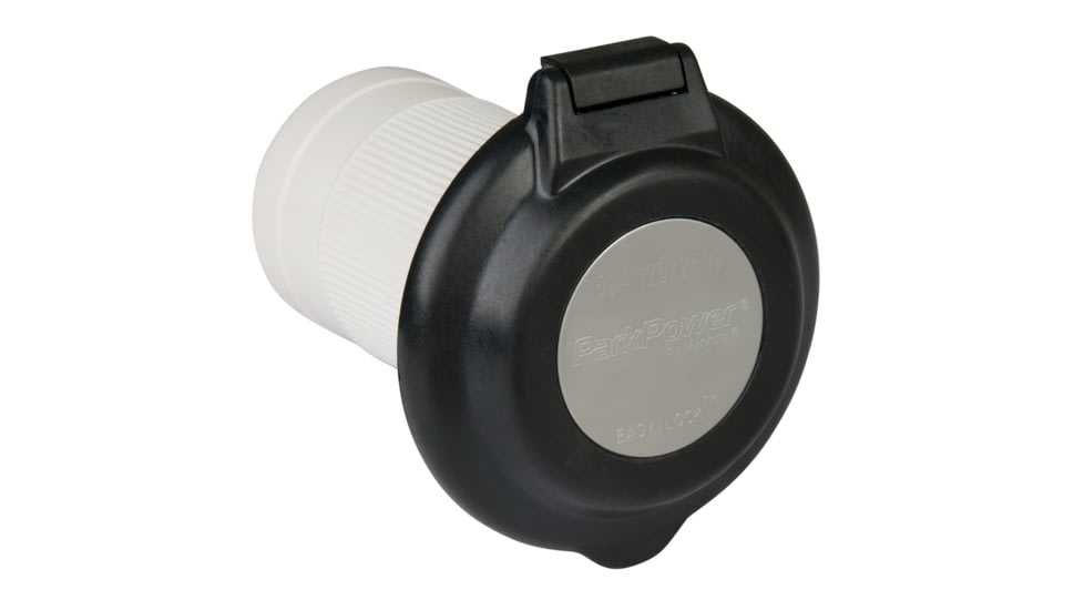 ParkPower Contoured Power Inlet 50 Amp, 6344EL-BRV.BLK